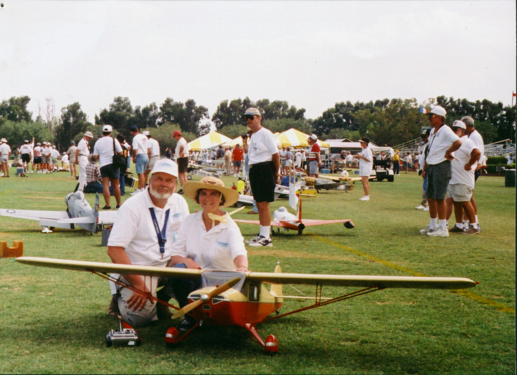 This is my ¼ scale, nine-foot wingspan 1941 Taylorcraft BC-12 D, built from my own plans over a period of several years beginning in 1995.